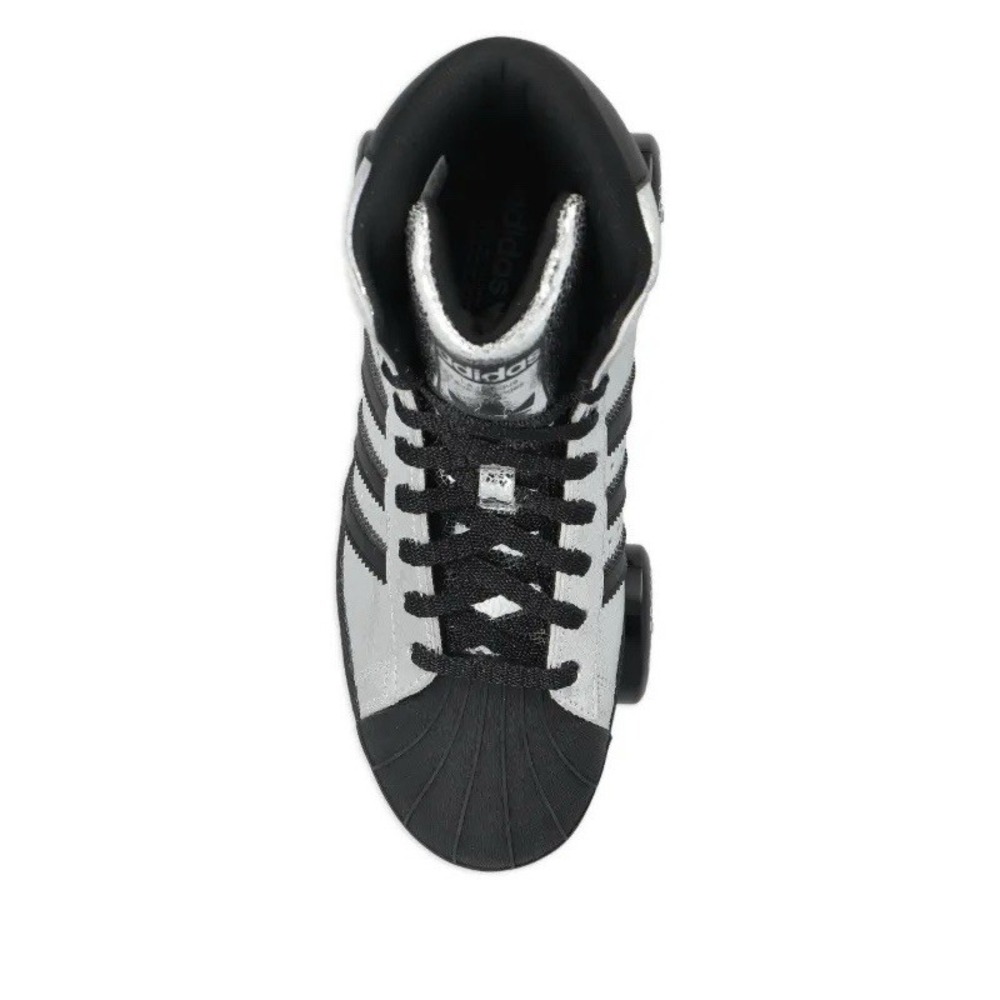 Adidas Superstar 82 Women's Size 6.5 Silver Metallic/Black Roller Skate JH5522 - Picture 4 of 7